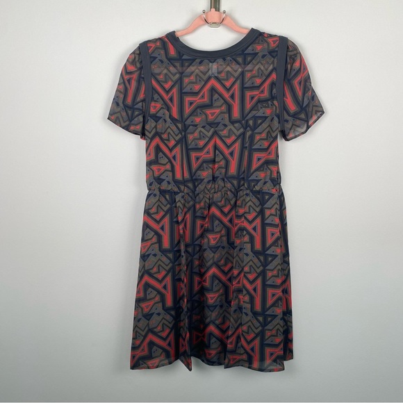 MARC by Marc Jacobs Geo Maze Printed A-Line Dress - Picture 5 of 9